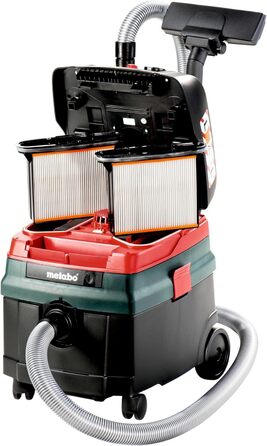 Універсальний пилосос Metabo ASR 25 L SC - 602024000 - Пилосос для вологого/сухого прибирання з напівавтоматичним очищенням фільтра - довжина кабелю 8 м