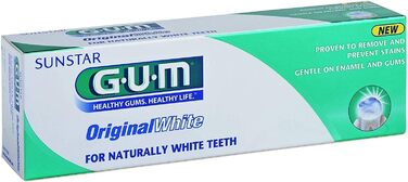 Зубна паста GUM Original White 75 мл, вартість упаковки 6 шт. (6 шт. 75 мл)