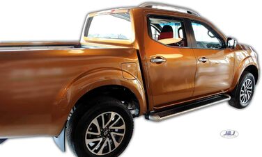 АВТОМОБІЛЕБУДУВАННЯ Вітровий дефлектор підходить для Navara NP300 з 2014 року 4-дверний пікап, дефлектори дощу Heko, тоновані, комплект з 4 шт. , передній, задній, аеродинамічний