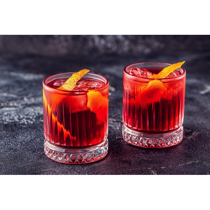 Келихи Negroni Набір для коктейлів з 3 предметів Alfredo - Казковий для Negroni, 355 мл, чисте задоволення, включаючи подвійний джигер для змішування, 251.151