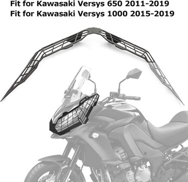 Захисний чохол передньої фари передньої фари PSLER декоративний для Kawasaki Versys 650 2011-2022 Versys 1000 2015-2020