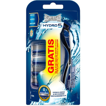 Леза для бритви Wilkinson Sword Hydro 5 Value Pack з чоловічою бритвою, 4 шт.