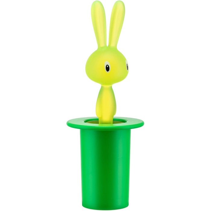 Контейнер для зубочисток Alessi Magic Rabbit, смола, зелений, 14 см, 2