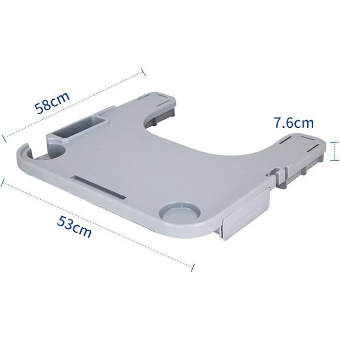 Колінний піднос для інвалідного візка, Аксесуари для столу з тримачем для чашки, Медичне портативне дитяче крісло, Універсальні лотки, Письмовий стіл, Підходить для ручних інвалідних візків