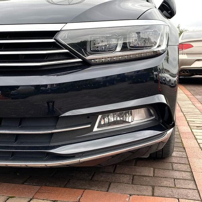 Передній губний спойлер автомобіля для варіанту VW Passat B8, Розгалужувач переднього бампера, Аксесуари для заміни дифузора Canard, зовнішній вигляд A-Carbon Fiber Normal Вигляд A-Carbon Fiber