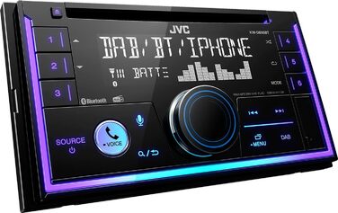 Підключення автомагнітоли JVC KW-DB95BT з подвійним DIN для пульта дистанційного керування на кермі, підключення для камери заднього виду