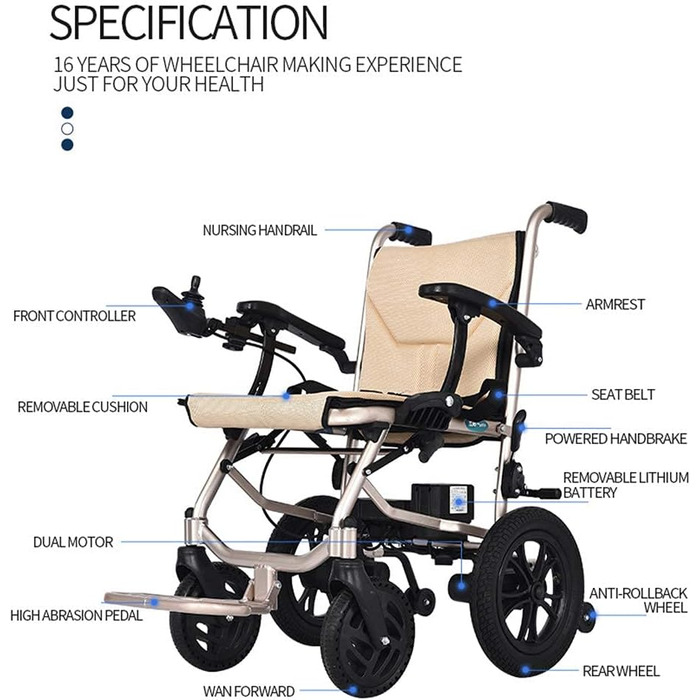 Інвалідні крісла розбірні алюмінієві електричні легкі інвалідні крісла, відкриваються/складаються за 3 секунди, супер легке електричне крісло колісне, подвійне призначення для важких навантажень, важить лише 16 кг навантаження 200 кг