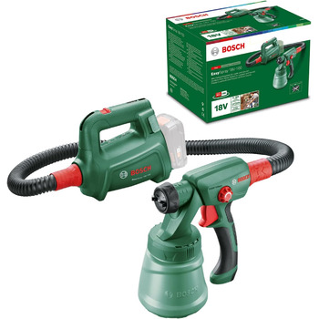 Акумуляторний фарборозпилювач Bosch EasySpray 18V-100 (без акумулятора, системний, для лакофарбових матеріалів, швидкість подачі 0-100 мл/хв, ємність 800 мл, в коробці)