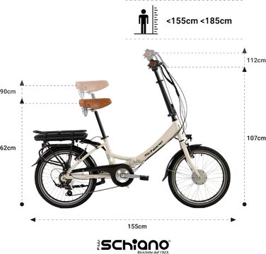 Дюймів E-Bike Pedelec, e Bike електричні велосипеди для чоловіків/жінок до 25 км/год складаний велосипед з двигуном 7-швидкісна коробка передач Комфортний велосипед для дорослих Велосипед електричний велосипед складаний велосипед старий білий, 20