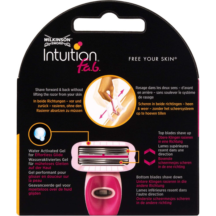 Леза бритви Wilkinson Sword Intuition fab для жінок, 3 шт.