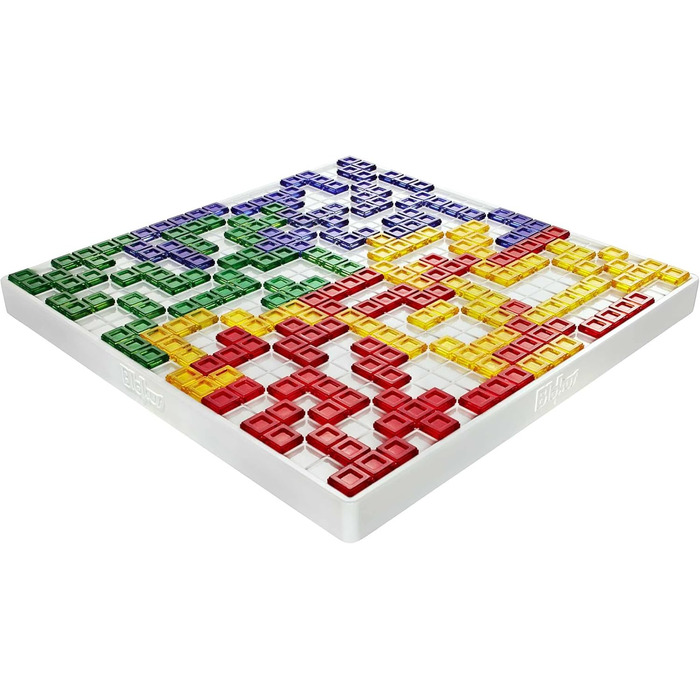 Гра Mattel Games Blokus, настільна гра для сім'ї, стратегічна гра, для 2-4 гравців, кімнатна гра, від 7 років, стандартна упаковка BJV44 одинарна