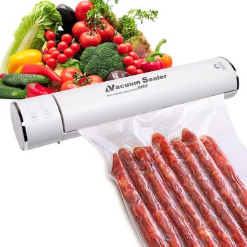 Вакуумна пакувальна машина Lixiin, вакуумний пакувальник Sous Vide, повністю автоматичний вакуумний пакувальник, зберігає їжу свіжою, вакуумне обладнання для зберігання харчових продуктів, включає 10 пакетів вакуумного пакувальника