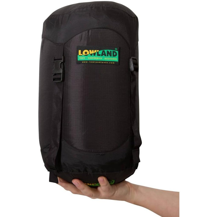 Спальний мішок LOWLAND OUTDOOR K2 Expedition mummy, чорний, 225x80 см