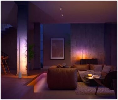 Торшер Philips Hue Gradient Signe білий 1800 лм, 16 мільйонів кольорів і градієнтів, з регулюванням яскравості, керування через додаток, сумісний з Storeo Alexa (Echo, Echo Dot)