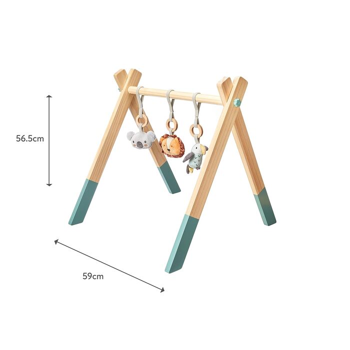 Дерев'яний дитячий гімнастичний центр Animal Adventures з інтерактивними аксесуарами - Дерев'яні іграшки для дитини - Іграшки для дитячої кімнати - Різнокольорові - 0 місяців
