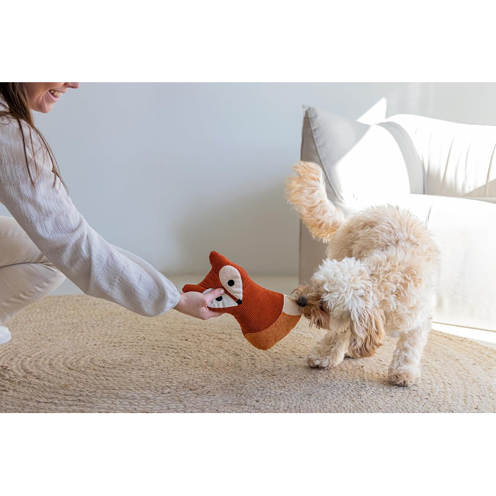 Розроблено Lotte Dog Toy L помаранчева лисиця Vido 25,5 см