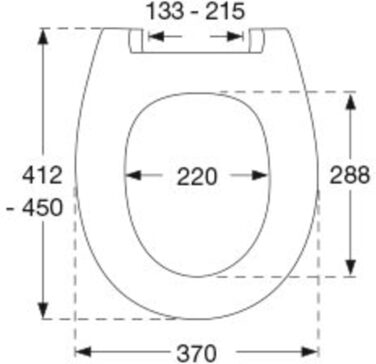 Сидіння для унітазу Pressalit 556001-D15999 Calmo чорний