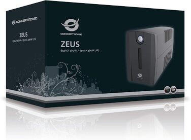 ДБЖ Conceptronic ZEUS04EM 2200 ВА 1320 Вт, (850 ВА / 480 Вт, 2 роз'єми Schuko)