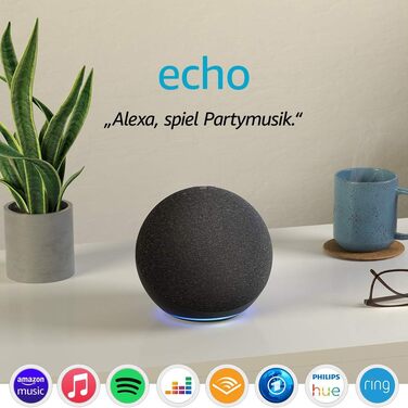 Покоління, 2020) З чудовим звуком, розумним домашнім центром і Alexa Антрацит, сертифікований та відремонтований, 4