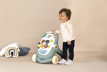 Ходунки для немовлят Little Smoby від 1 року - ходунки 3-в-1 з коляскою, дошкою для занять і коляскою для ляльок для немовлят і малюків від 12 місяців