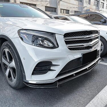 Передній губний спойлер автомобіля Передній спойлер для Mercedes Benz GLC Class X253 C253 2016-2019, Автомобільний передній спойлер Передній бампер Губний спойлер Автомобільний передній губний спойлер Дифузор