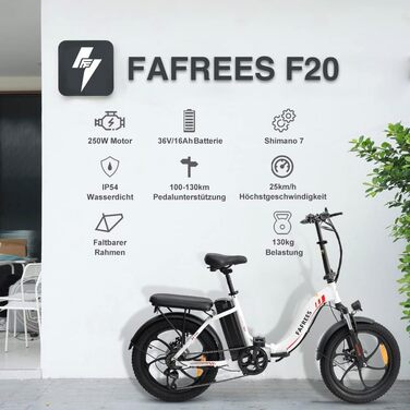 З акумулятором 36V 15AH для поїздок на роботу, Офіційний E-bike 20-дюймовий жіночий електричний велосипед 250 Вт, макс. 25 км / год гірський велосипед для чоловіків, складний велосипед до 150 кг червоний, 20 Folding E Bike Fatbike