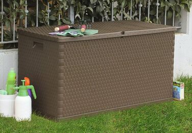 Коробка для подушки Toomax Multibox Rattan 420, коричнева