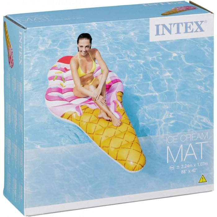 Надувний матрац Intex 58762EU ''Ice Cream MAT'', 224 x 107 см односпальний