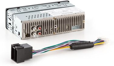 Автомагнітола, Автомагнітола, порт USB/SD, Тюнер FM-радіо, MP3, AUX-вхід, 2 x лінійний вихід, Система гучного зв'язку, білий, 180-BT -