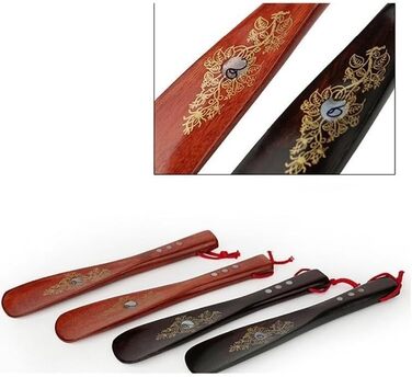 Дерев'яний ріжковий черевик Міцна ручка Аксесуари для взуття Shoehorn Help Stick Tool Long Shoehorn 1 шт., 22