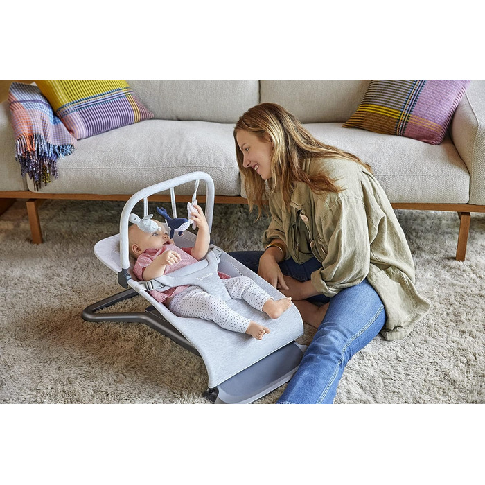 Аксесуари для дитячої гойдалки Ergobaby 3-в-1 Baby Bouncer для новонароджених від народження, Ocean Wonders