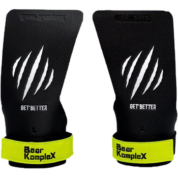 Ручки Bear KompleX Black Diamond No Hold, використання для підтягувань, важкої атлетики, WOD з ременями на зап'ястя, комфорт і підтримка, захист рук від розривів і пухирів для чоловіків і жінок середній