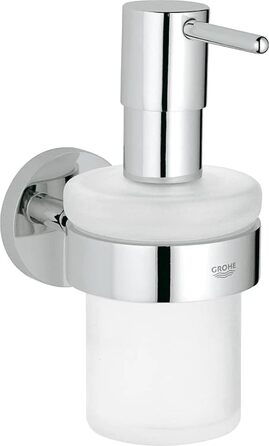 Дозатор для мила GROHE Essentials (скло/метал, 160 мл, міцна поверхня), хром, 40394001 Одинарний