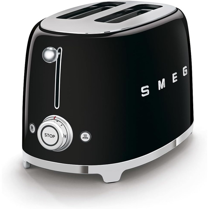 Тостер Smeg TSF01BLEU 2 скибочки, чорний