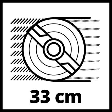 Акумуляторна газонокосарка Einhell GE-CM 18/33 Li Kit Power X-Change (18 В, ширина скошування 33 см, до 200 м, безщіткова, травозбірник 30 л, висота скошування 25-65 мм, в т.ч. акумулятор 4,0 Ач зарядний пристрій) в т.ч. акумулятор і зарядний пристрій 4,0