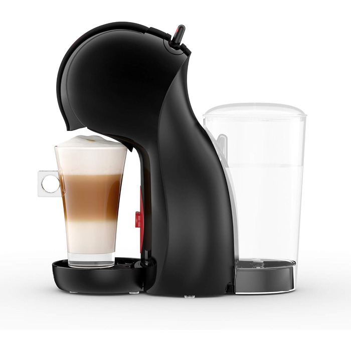 Капсульна машина De'Longhi Nescaf Dolce Gusto Piccolo XS EDG 210.B (для гарячих і холодних напоїв, тиск насоса 15 бар, ручне дозування води) чорний Чорний Одинарний