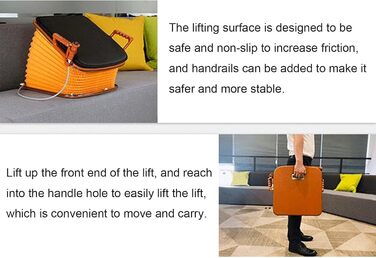 Крісло EsaSam Lifting Aid Cushion, Подушка для сидіння Lifting Aid з підтримкою до 150 кг, Диванна подушка для підйому сидіння допомагає м'яко підняти користувача, щоб посадити його в крісло або диван