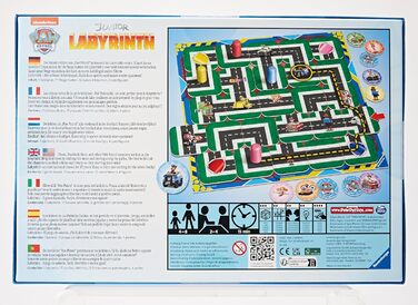 Лабіринт (Paw Patrol Junior Labyrinth) 20799 - відома настільна гра від Ravensburger в молодшій версії, дитяча гра для дітей віком від 4 років Одиночна