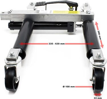 Допомога при маневруванні автомобіля 2 шт. домкрат гідравлічний вантажопідйомністю 680 кг шириною шини до 30 см