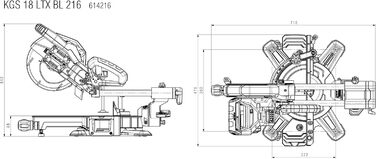 Інжектор для батареї, 18 LTX BL 216 (614216850)