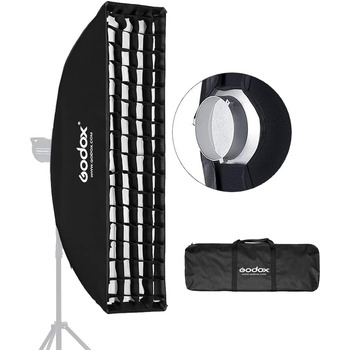 Кронштейн Godox 22 см x 90 см Strip Beehive Softbox Bowens для спалаху Godox та інших студійних ліхтарів. 22х90см