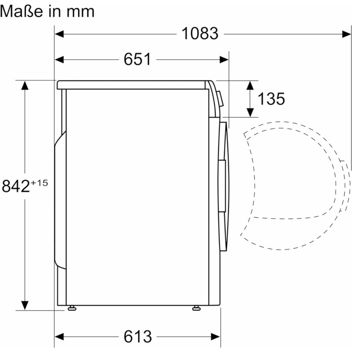 Сушарка Bosch Home Appliances WTN83203 Series  до 4, 8 кг з антивібраційною конструкцією більшою стабільністю, чутливою системою сушіння