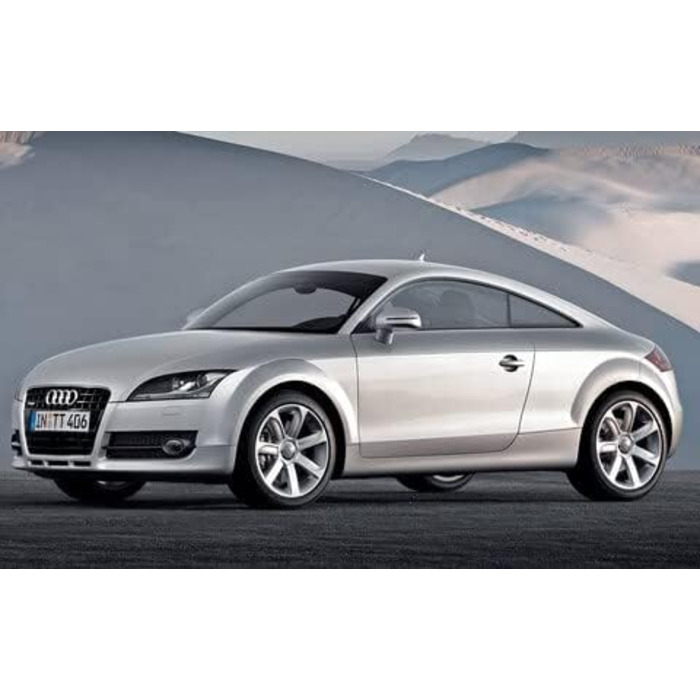 Килимки для Audi TT 8J з 2006 по 2014 рік, щільно прилягають, не ковзають, підп'ятники з армованої гуми і кнопками кріплення