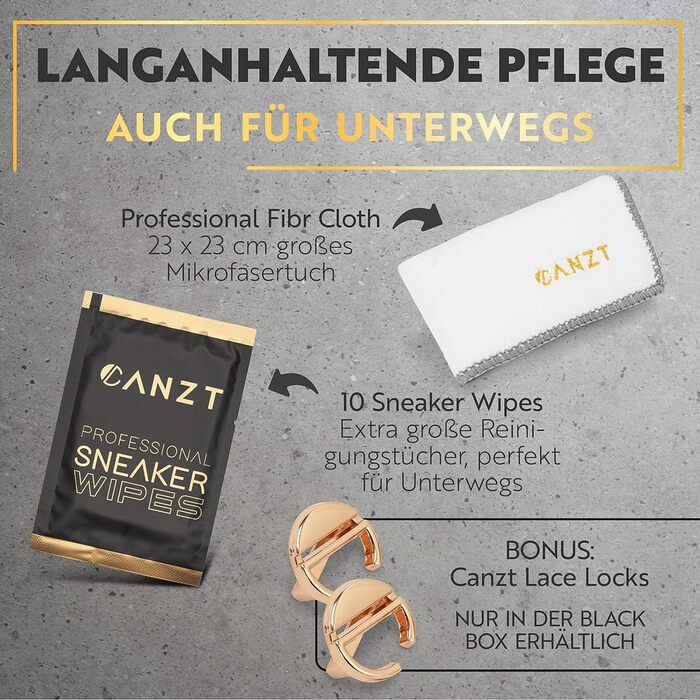 Набір для чищення Canzt для кросівок і взуття, щітка та серветка з мікрофібри в комплекті чорна коробка