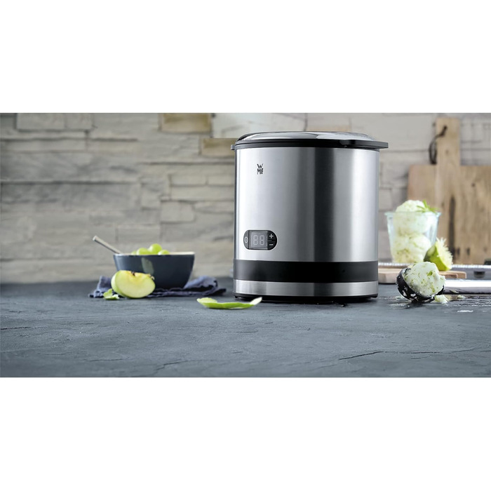 Морожениця WMF Kitchen Mini 3в1, льодогенератор для замороженого йогурту, сорбету та морозива, контейнер для морозильної камери 300 мл, 30-хвилинний час, машина для замороженого йогурту одинарна