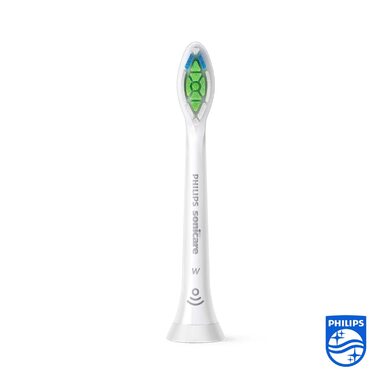 Оригінальні насадки для звукових зубних щіток Philips Sonicare Original W2 Optimal White - 8 упаковок (модель HX6068/13) (білі, 6 шт. (1 упаковка))