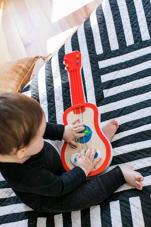 Дерев'яна музична іграшка Baby Einstein Hape Magic Touch Ukulele, 30 мелодій, 2 режими гри та регулювання гучності, від 12 місяців Ukulele Red