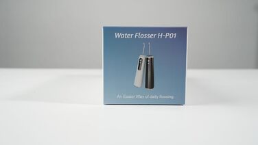 Бездротовий водяний флоссер Oral Irrigator з 4 режимами та 5 насадками, портативний стоматологічний іригатор Upvital Water Flosser 280 мл, водонепроникний IPX7 і акумулятор 2000 мАг, акумуляторний очищувач зубів USB-C для подорожей і дому Black