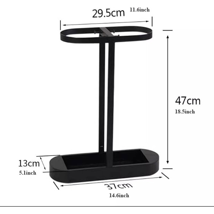 Мінімалістична підставка для парасольки з піддоном для крапель і гачком, високий, короткий органайзер для парасольок, компактна, окремо стояча підставка для парасольок для вхідної зони, домашнього офісу та домашнього офісу