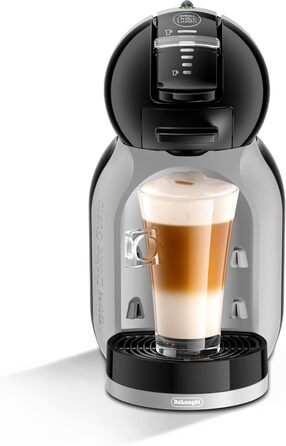 Капсульна кавоварка NESCAF De'Longhi EDG 155.BG Dolce Gusto Mini Me (для гарячих і холодних напоїв, тиск насоса 15 бар, резервуар для води 0,8 л) чорний / арктичний сірий